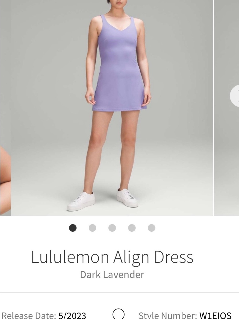 lululemon athletica Lavender align dress